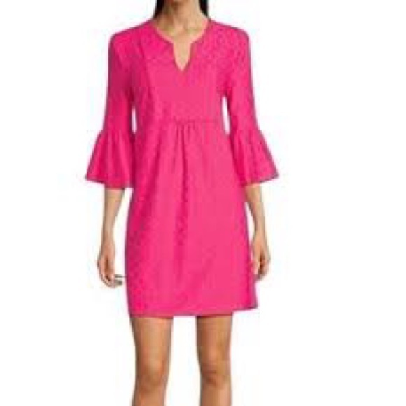 Jude Connally Bright Pink Kerry Dress - Picture 1 of 13